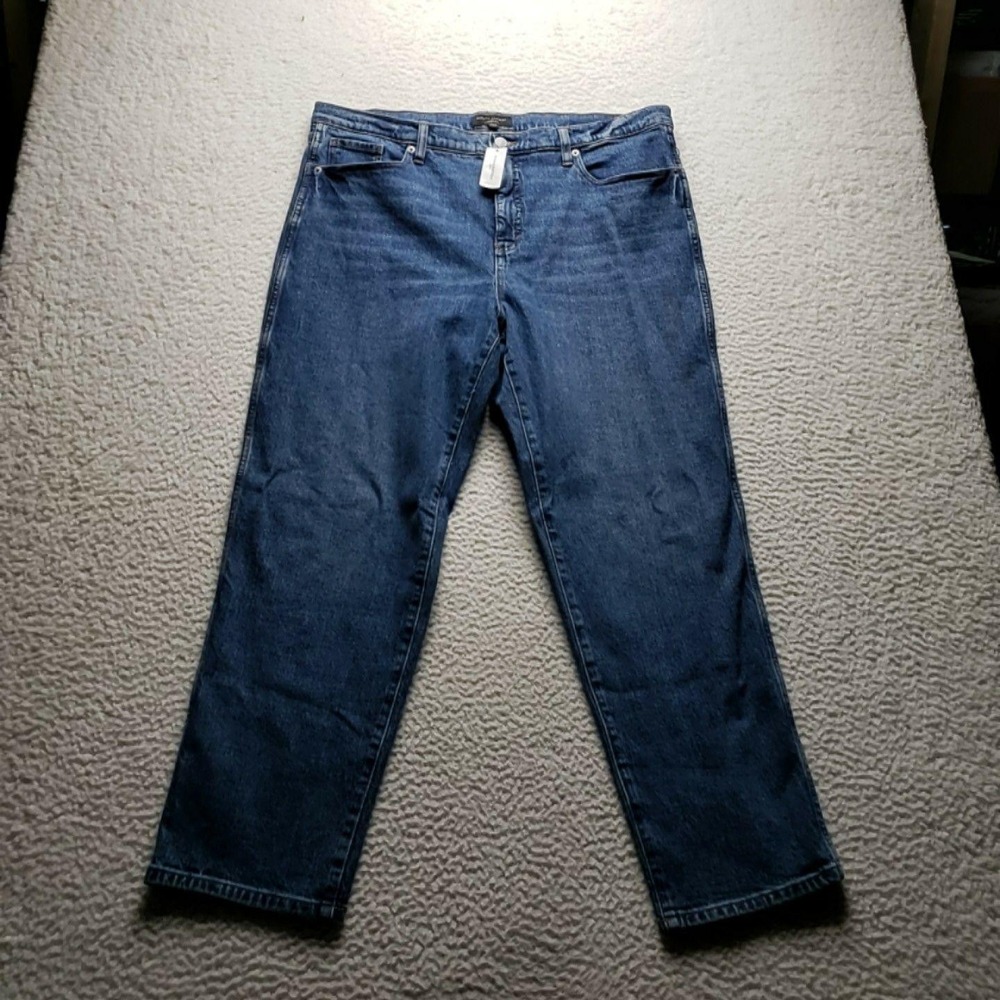 Banana Republic Slouch Jeans Womens 33 Blue Medium Wash Boyfriend Stretch Denim
